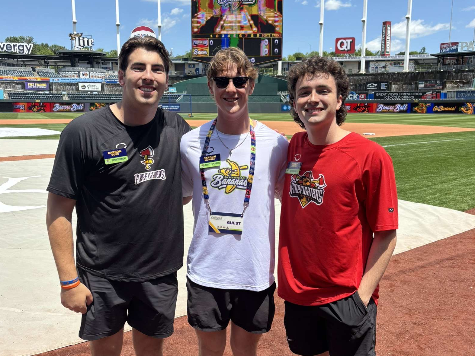 Carson Duke with Friends