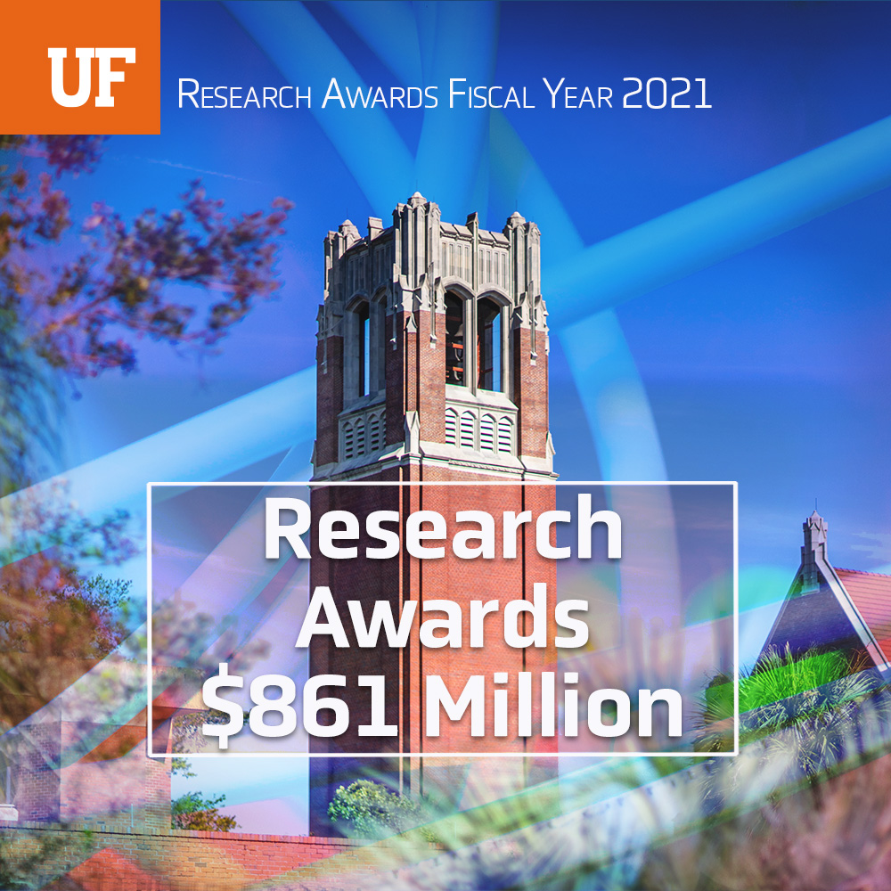 University of Florida faculty earn $861 million in research awards in fiscal year 2021