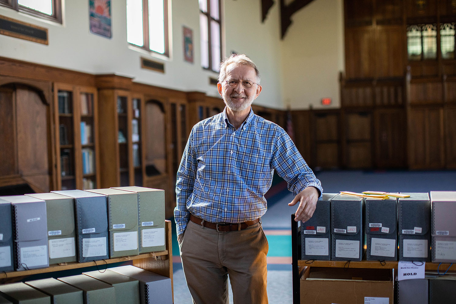 <p>Carl Van Ness has worked as an archivist at the George A. Smathers Libraries for nearly 40 years. Photo Credit: University of Florida</p>