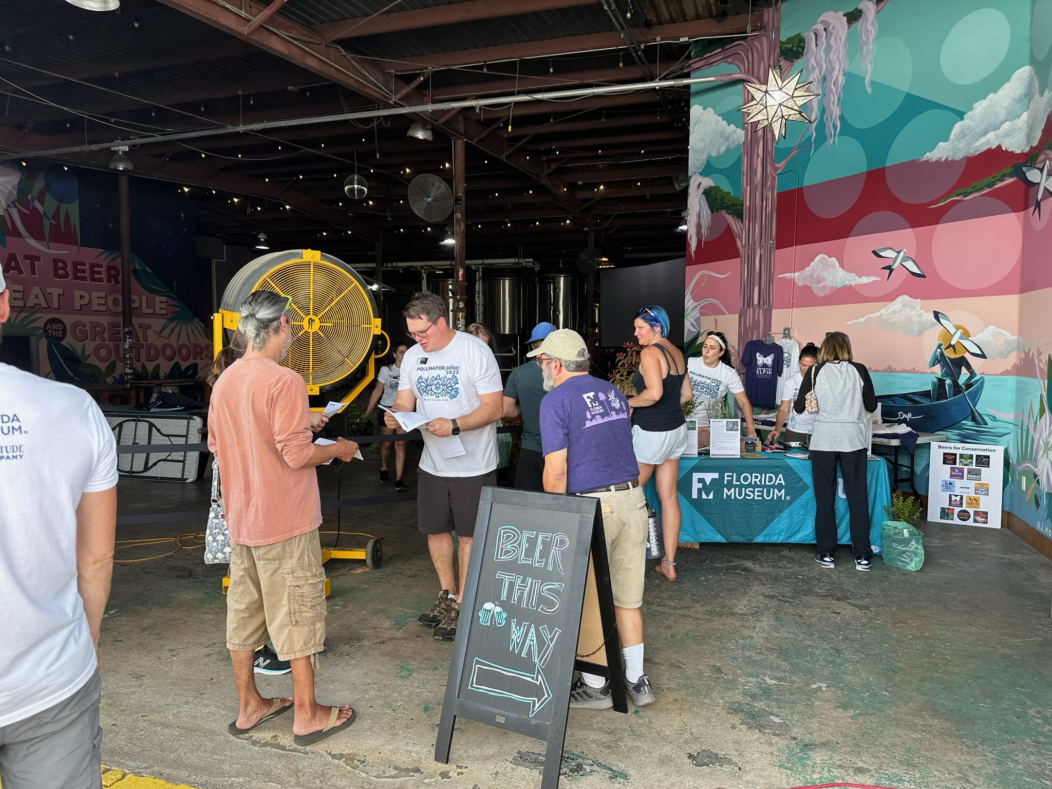 An image of the Pollinator Palooza event hosted by the Florida Museum.