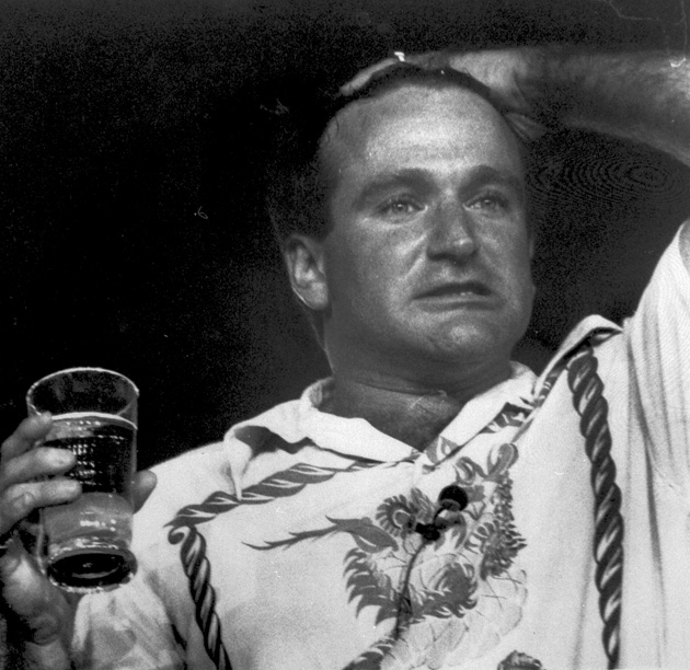 Robin Williams performing at the University of Florida.