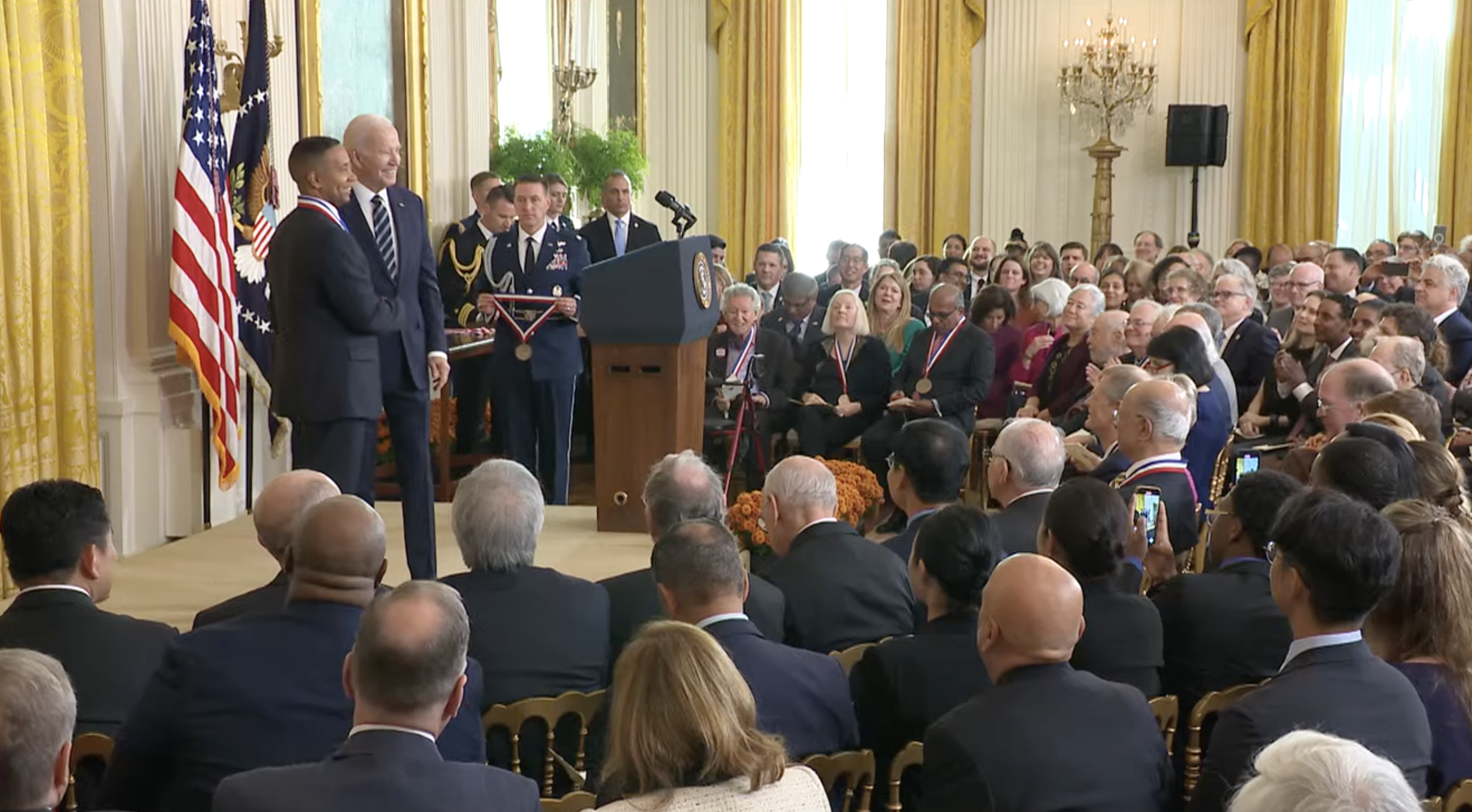 juan Gilbert during white house ceremony