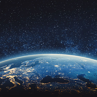 photo of earth from space