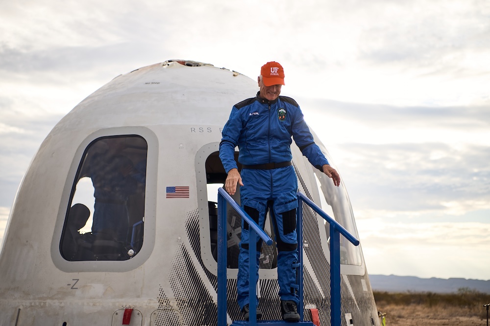 Rob Ferls disembarks from capsule