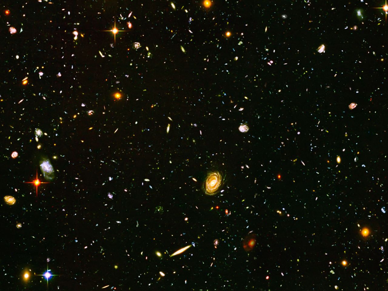 A view of hundreds of galaxies in the night sky
