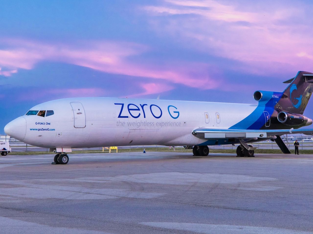 A jet plane with the words